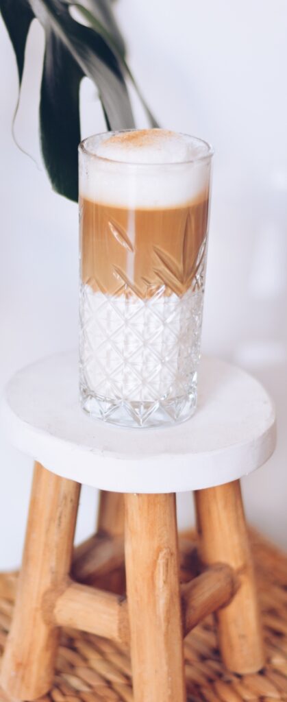 A glass of Latte