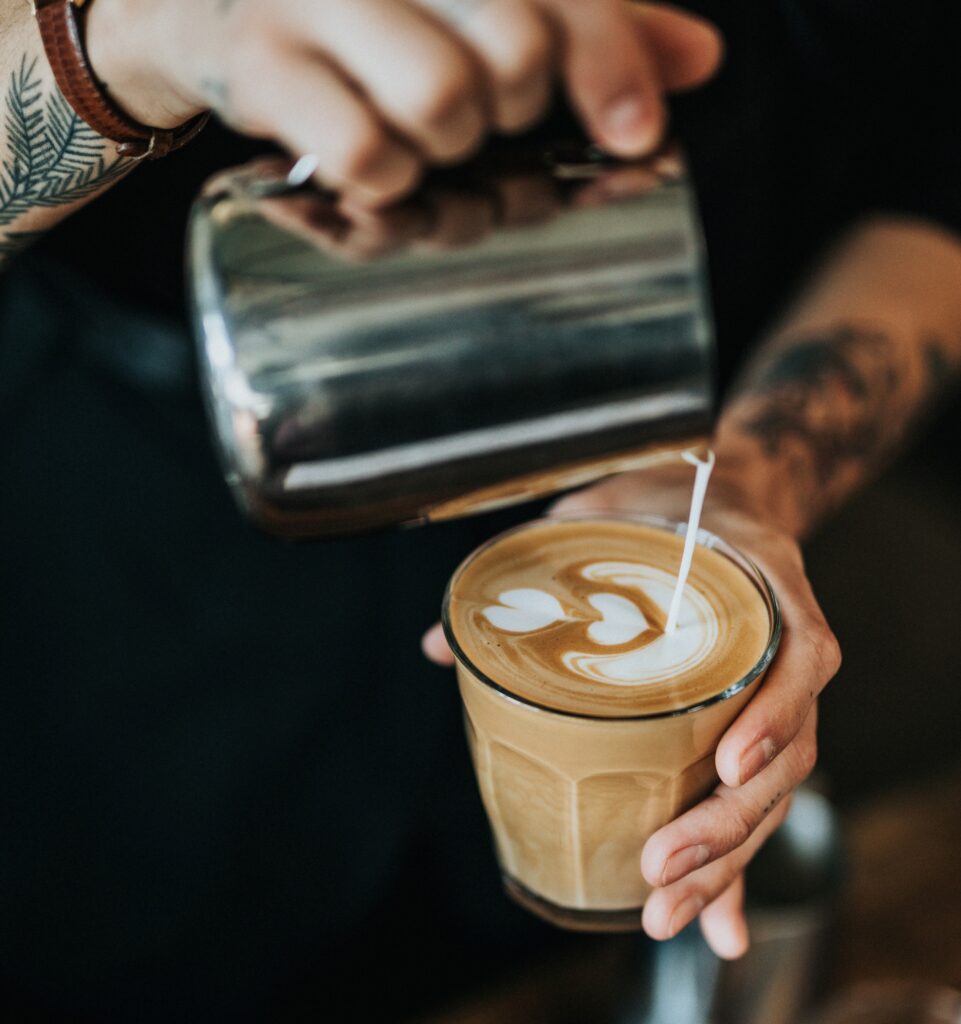 making piccolo coffee