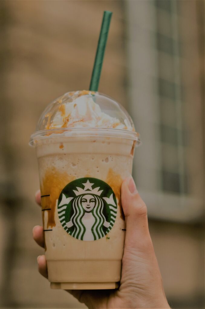 frappe vs latte, Starbucks frappe