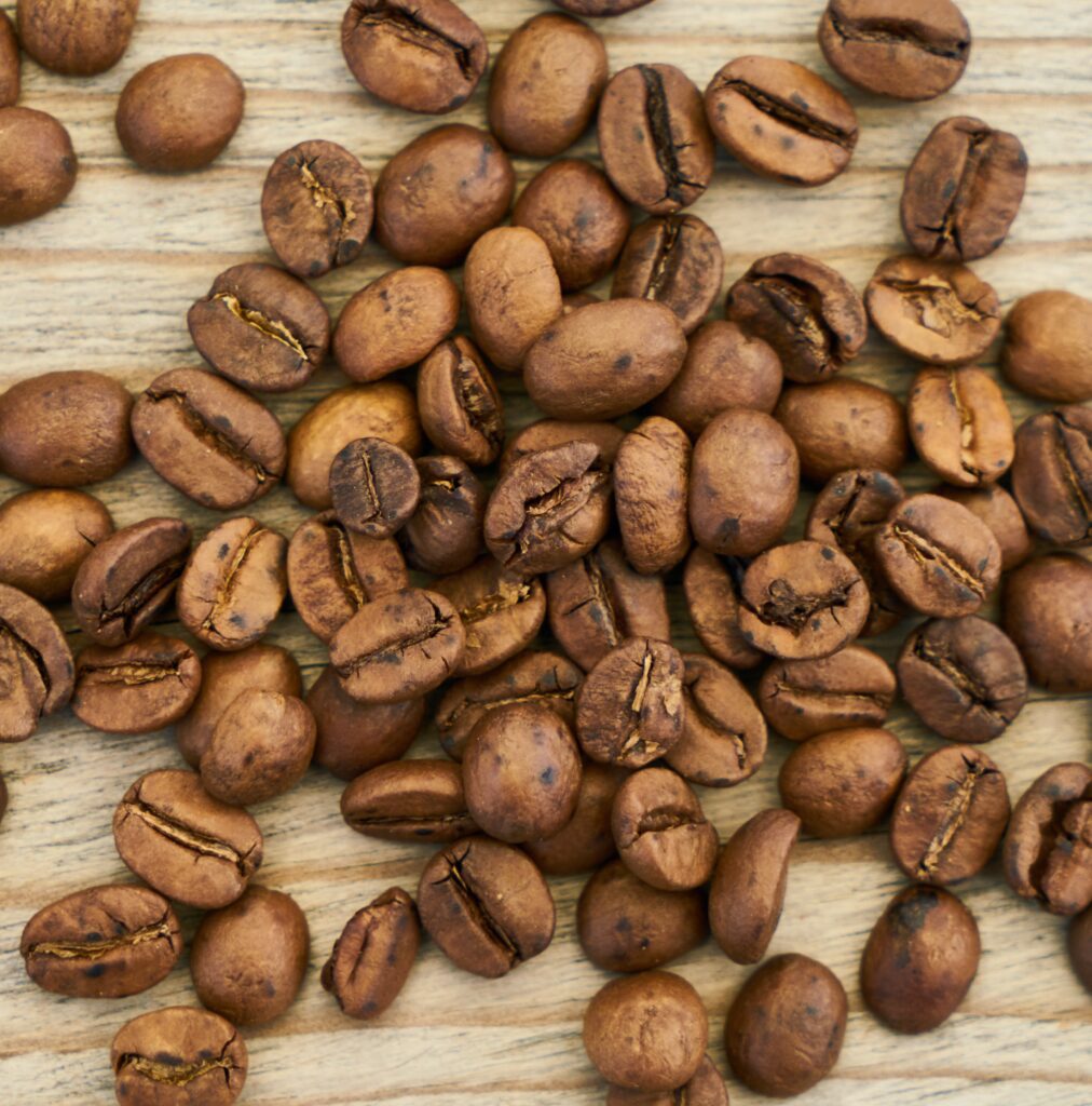 lightly roasted coffee beans