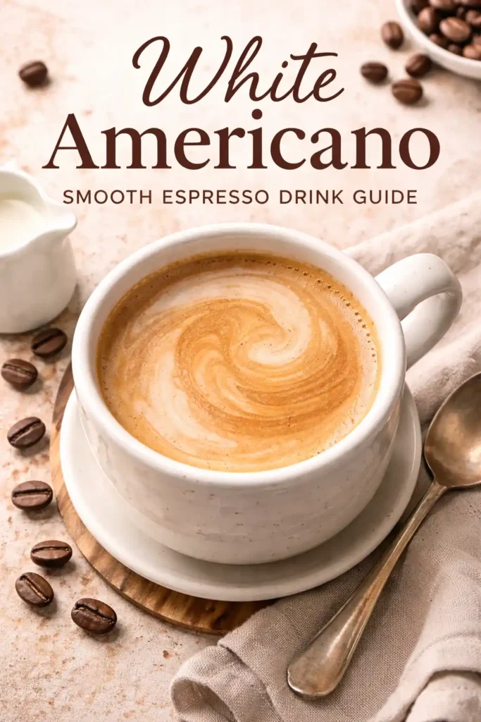 white Americano coffee cup