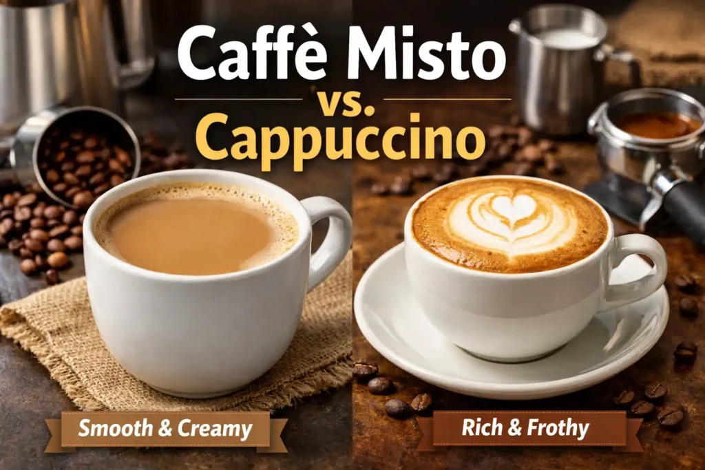 Caffe Misto vs cappuccino