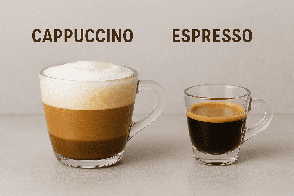 espresso vs cappuccino
