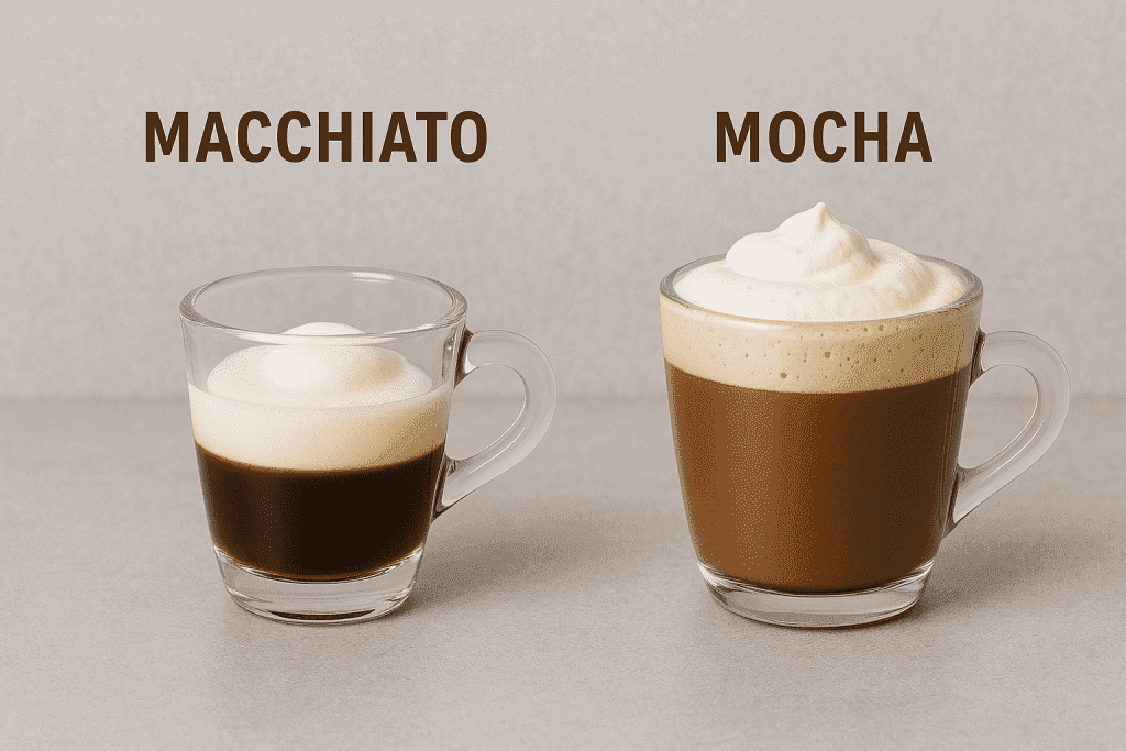 Macchiato vs mocha
