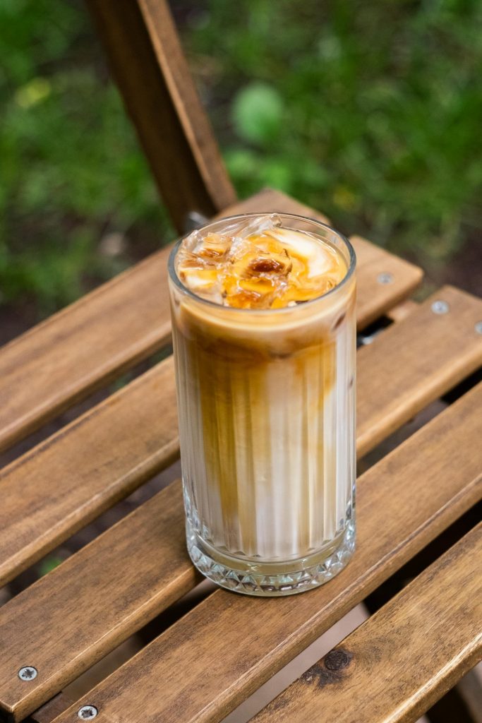 iced breve coffee