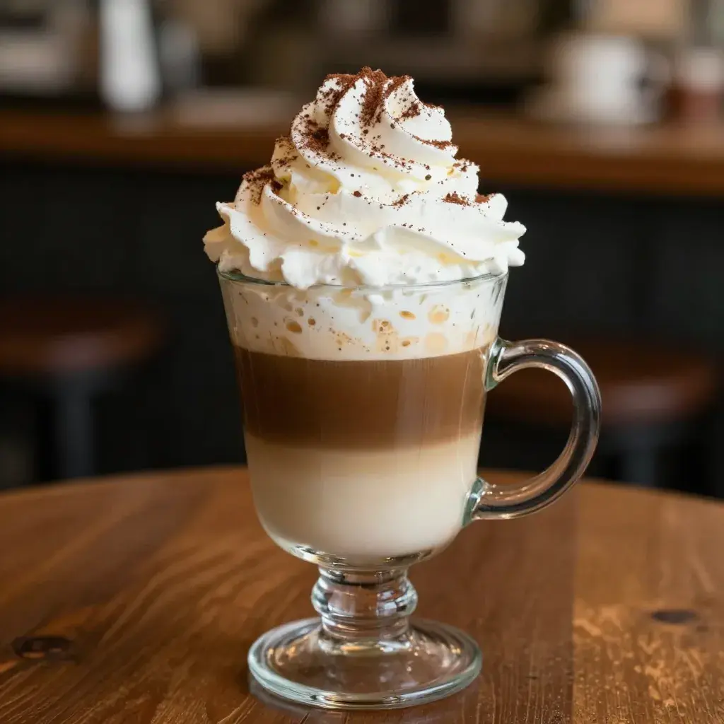 irish cream breve consists of espresso, Irish cream, and half & half