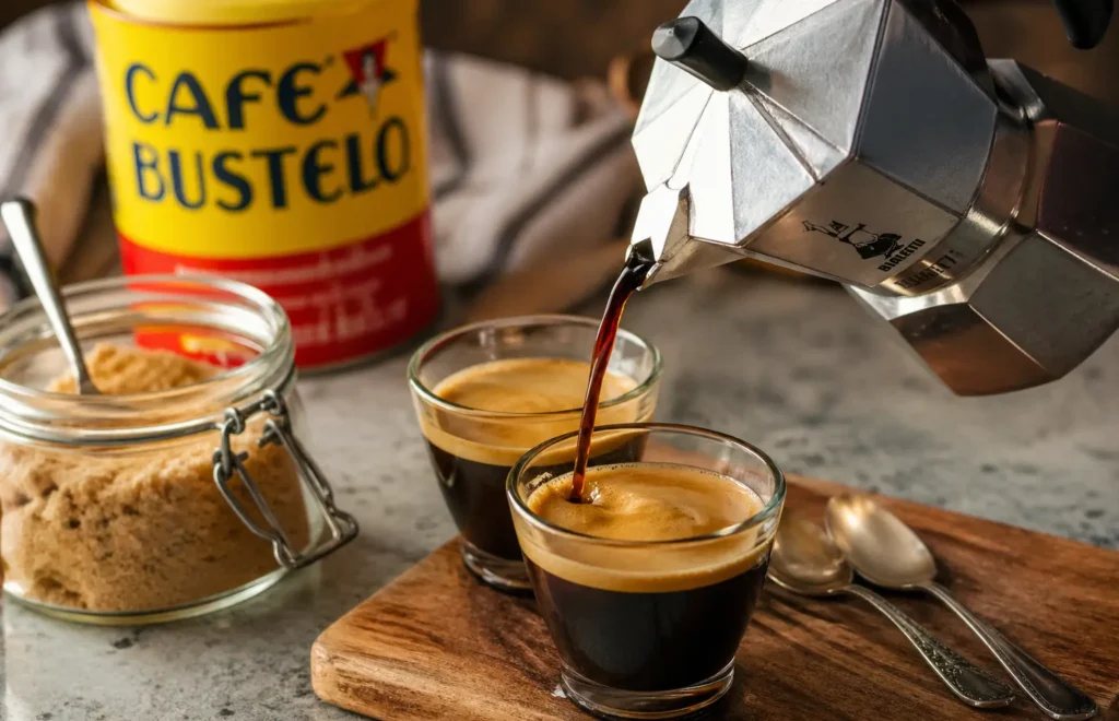 Cups of Colada coffee, Traditional Cuban coffee