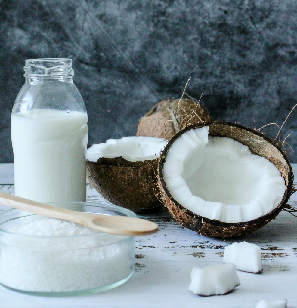 coconut milk in coffee