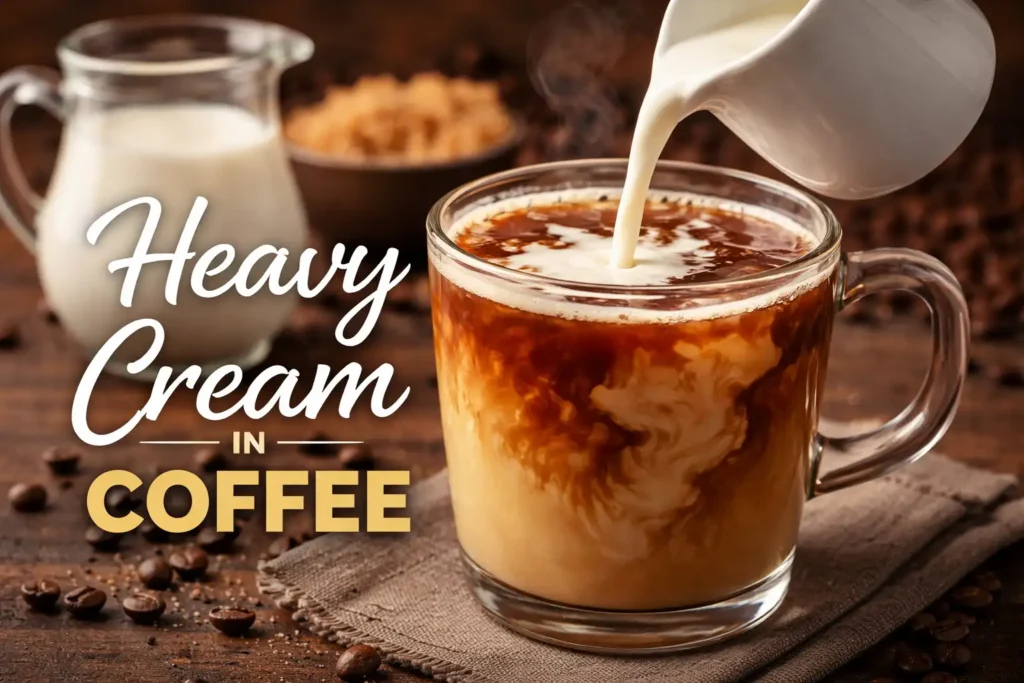 heavy cream in coffee