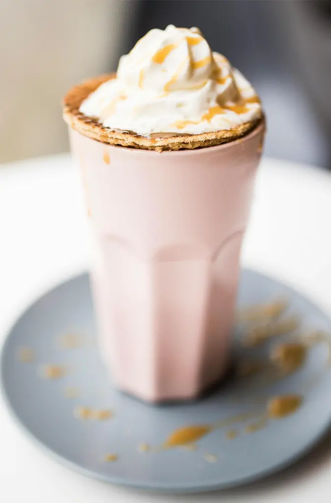 caramel coffee glass