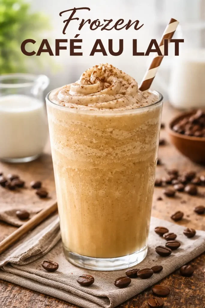 Frozen cafe au lait