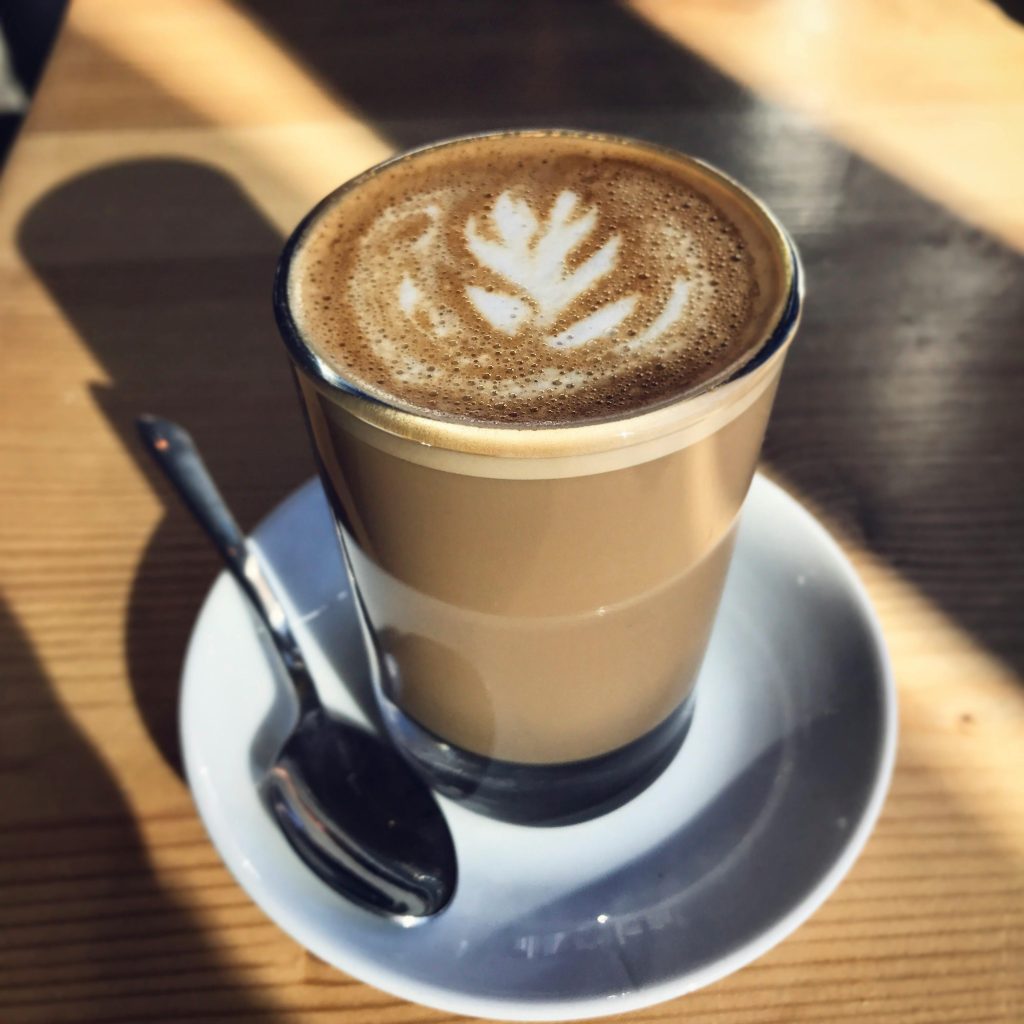 a latte glass