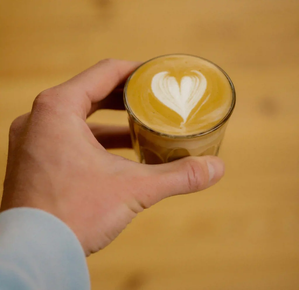 a cup of cortado