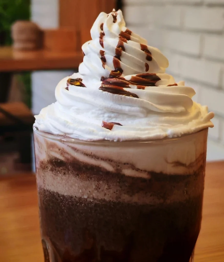 homemade frappuccino glass