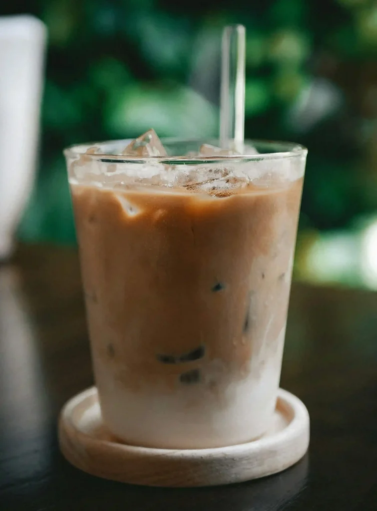 iced peanut butter latte