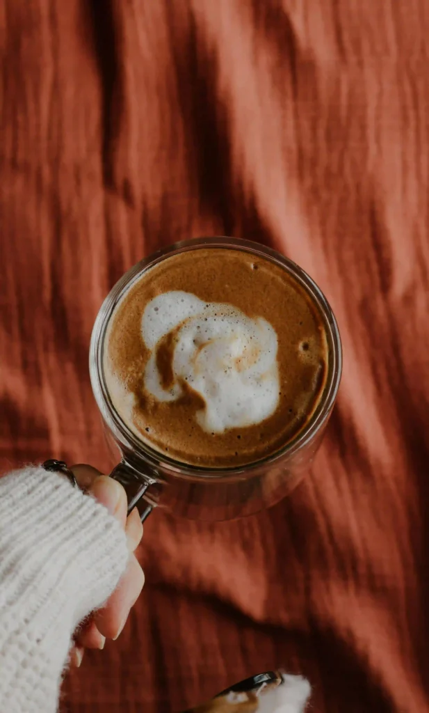 An image of a macchiato coffee cup
