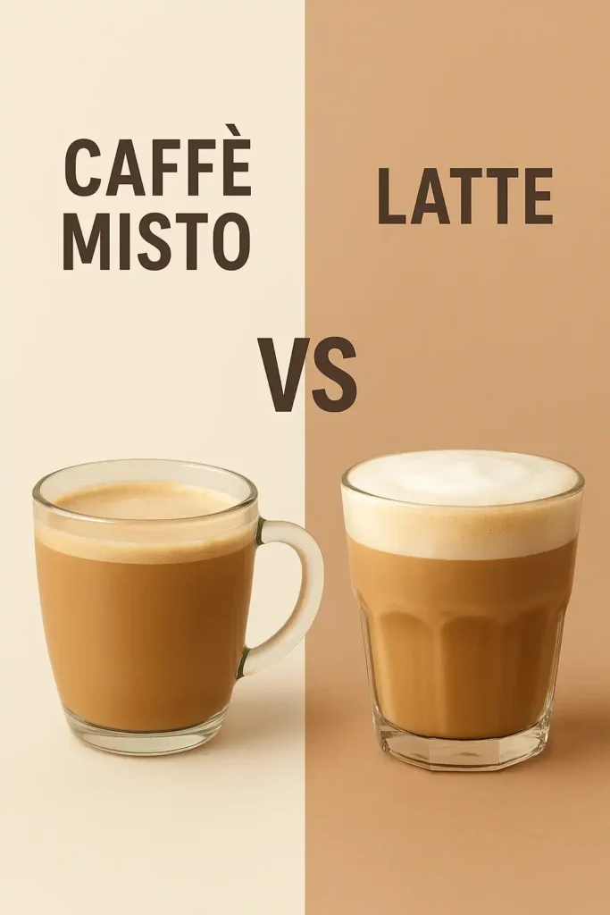 caffe misto vs latte