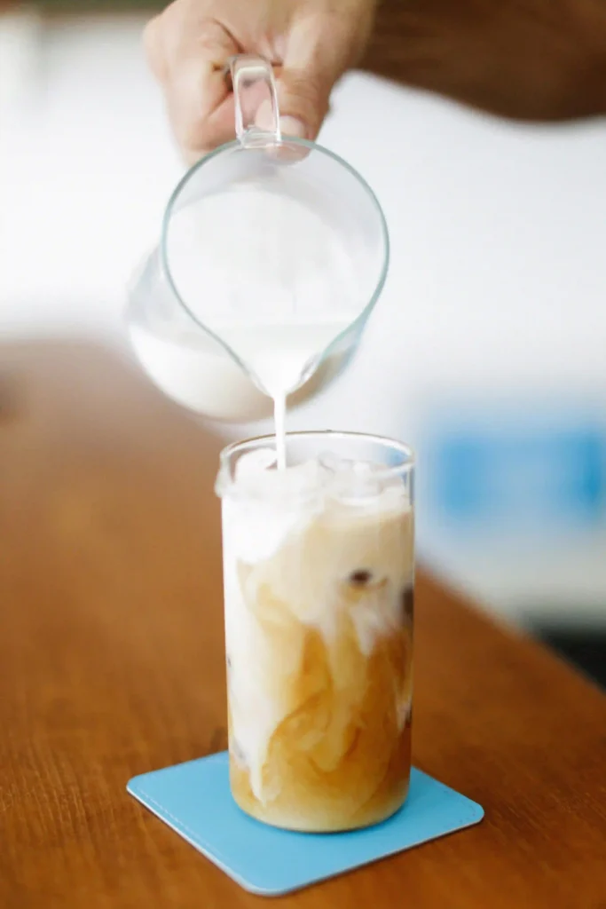 iced coffee with milk